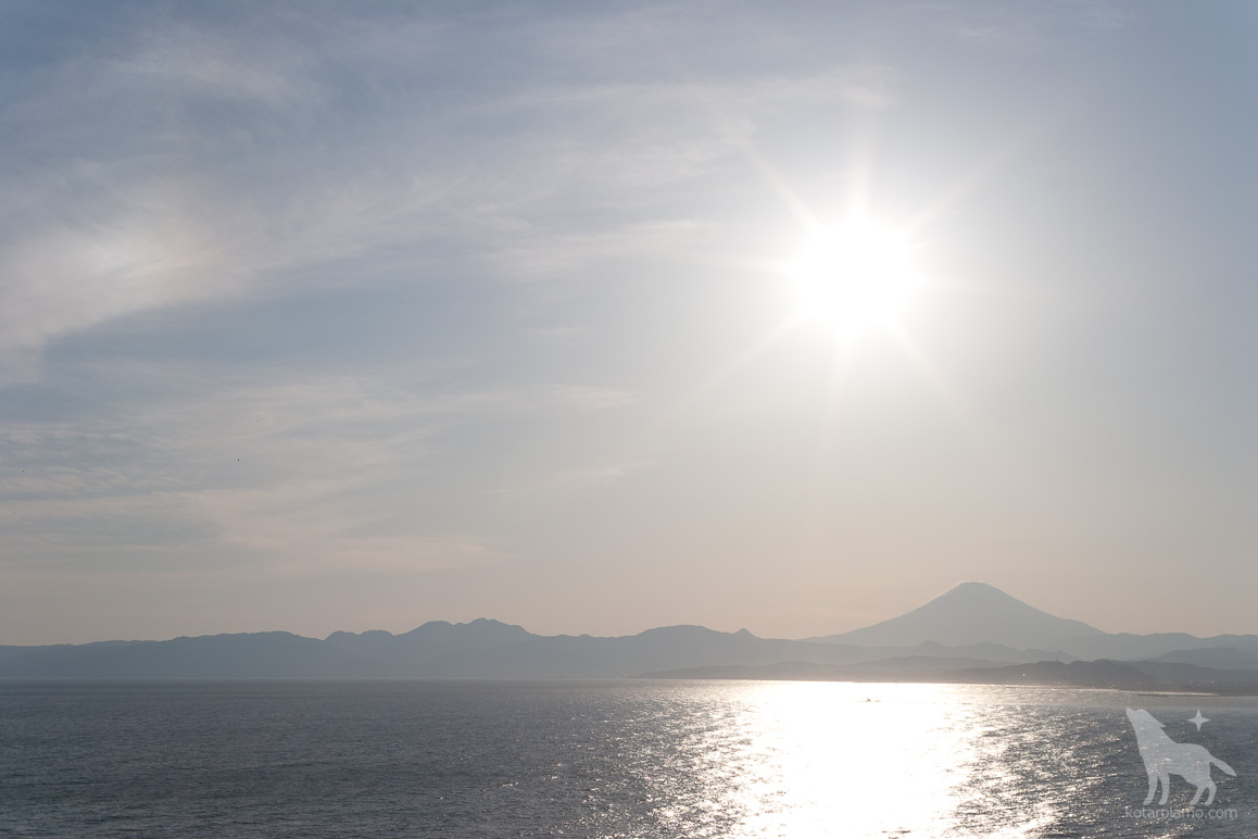 江ノ島から見た富士山 (1)