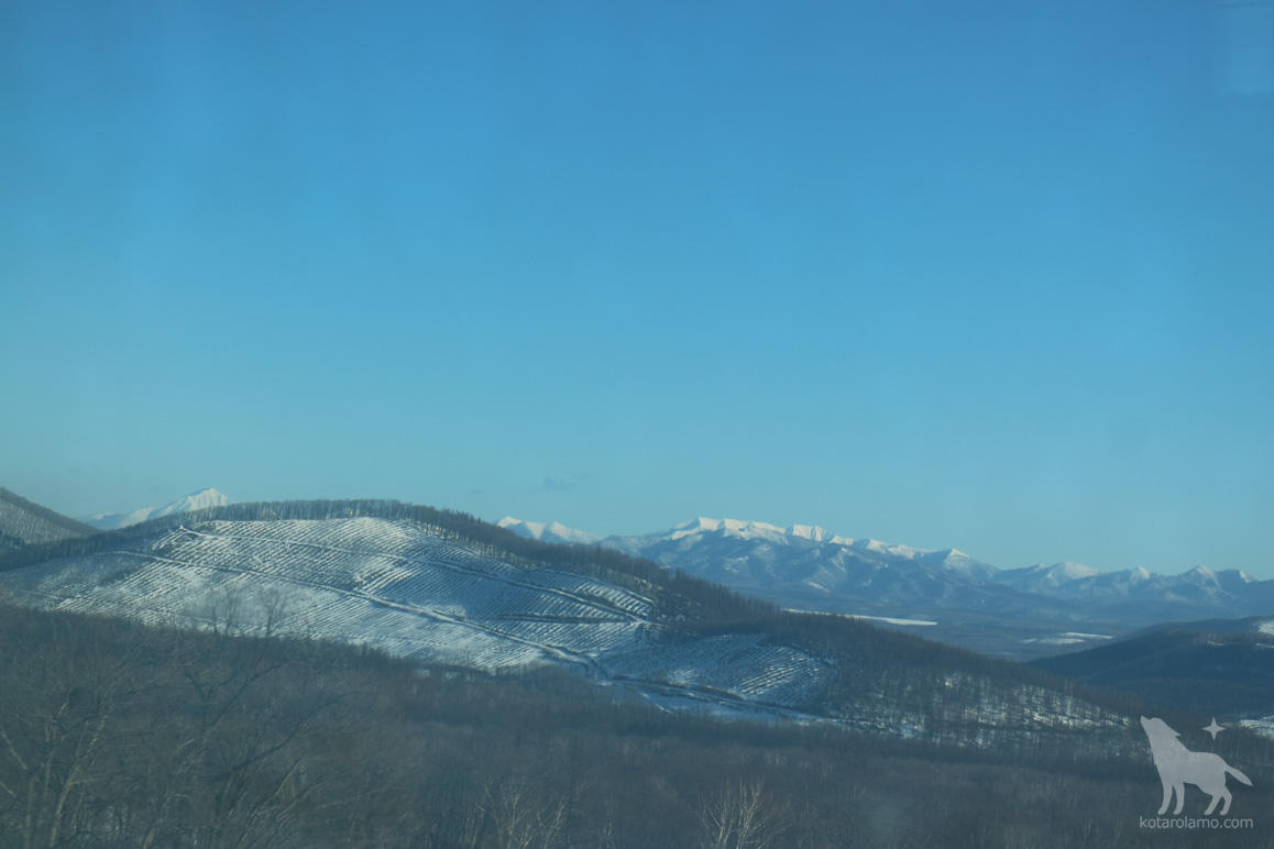 釧路から札幌へ。車窓からの風景