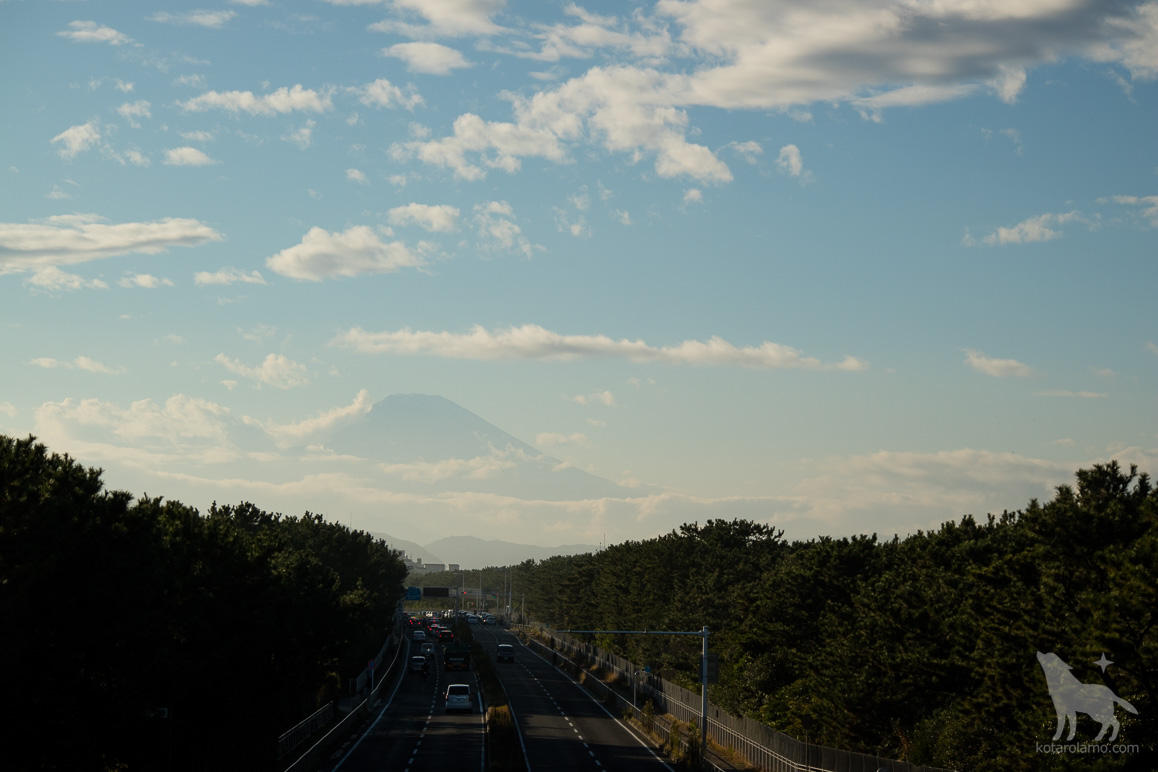 富士山と国道134号線