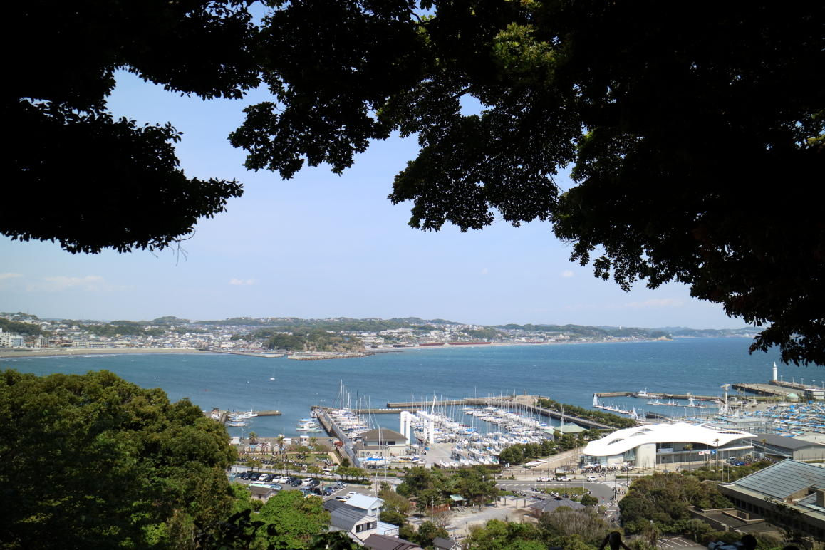 江ノ島から眺めた景色