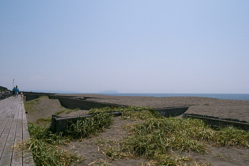 茅ヶ崎の海とボードウォーク
