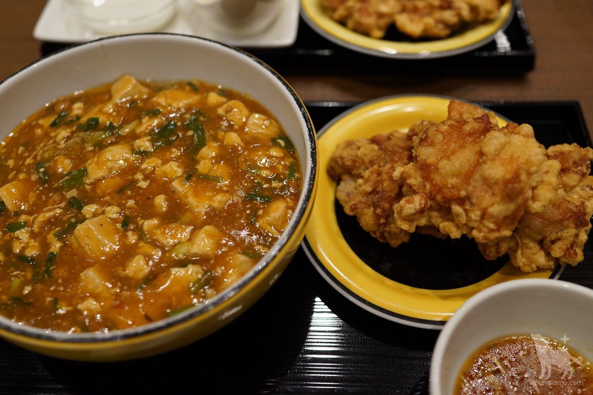 札幌、布袋の名物ザンギと麻婆麺